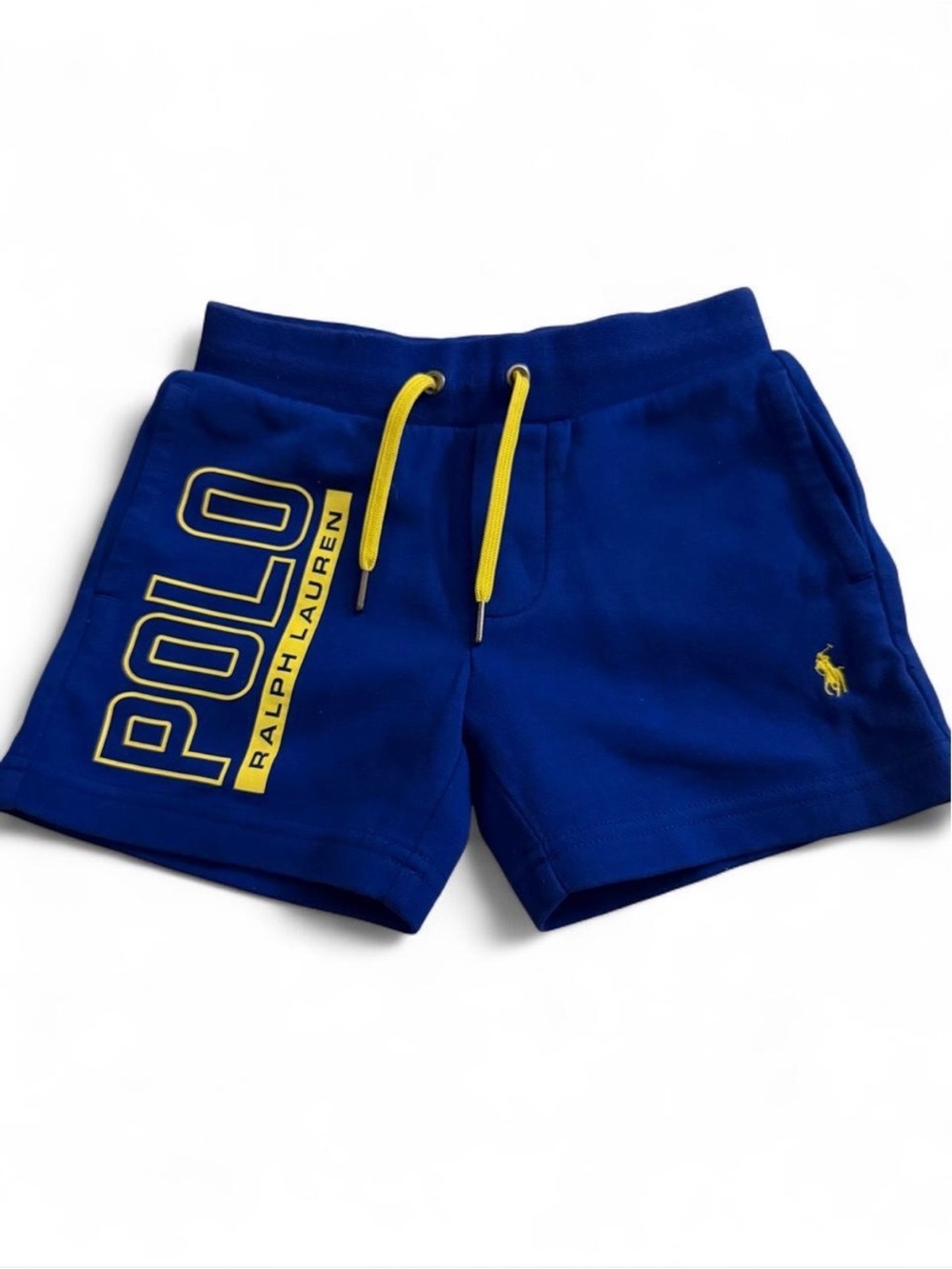 Polo by Ralph Lauren Royal Blue Shorts with Yellow Logo